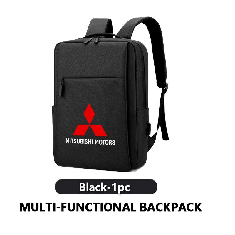 Laptop Backpack Waterproof Anti Theft USB Bag School Travel Backpack For Mitsubishi Outlander Lancer L200 ASX Pajero Grandis