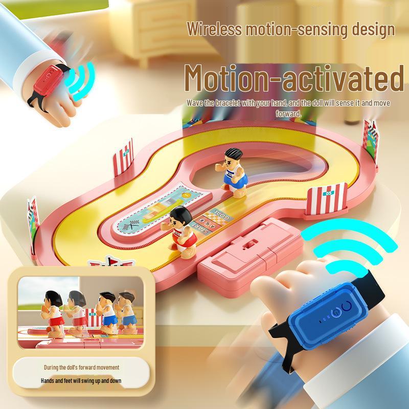 2025 Interactive Electric Racing Toy for Kids: Educational Two-Player Parent-Child Board Game