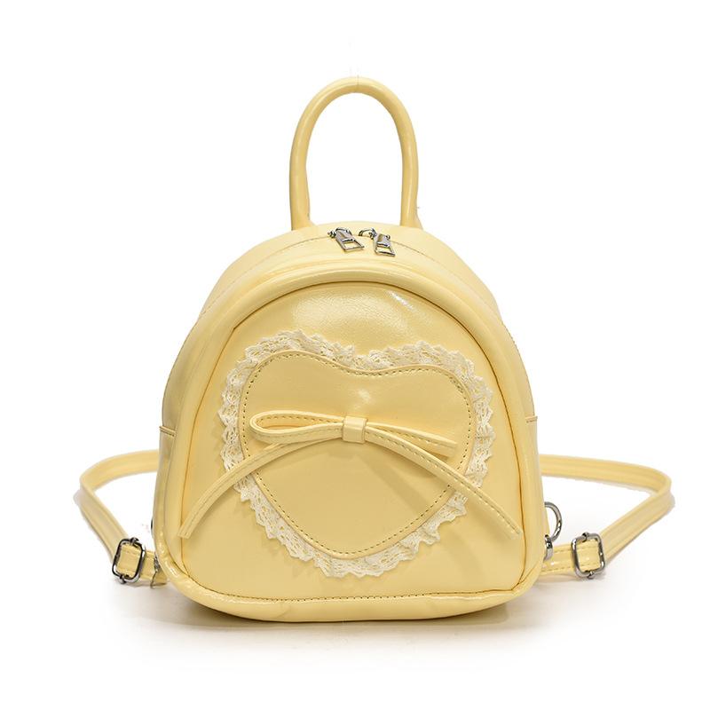 

Корейский хит продаж, милый балетный стиль, нишевый портативный маленький рюкзак, женский, для поездок на работу, в иностранном стиле, повседневный, высококлассный рюкзак жёлтый