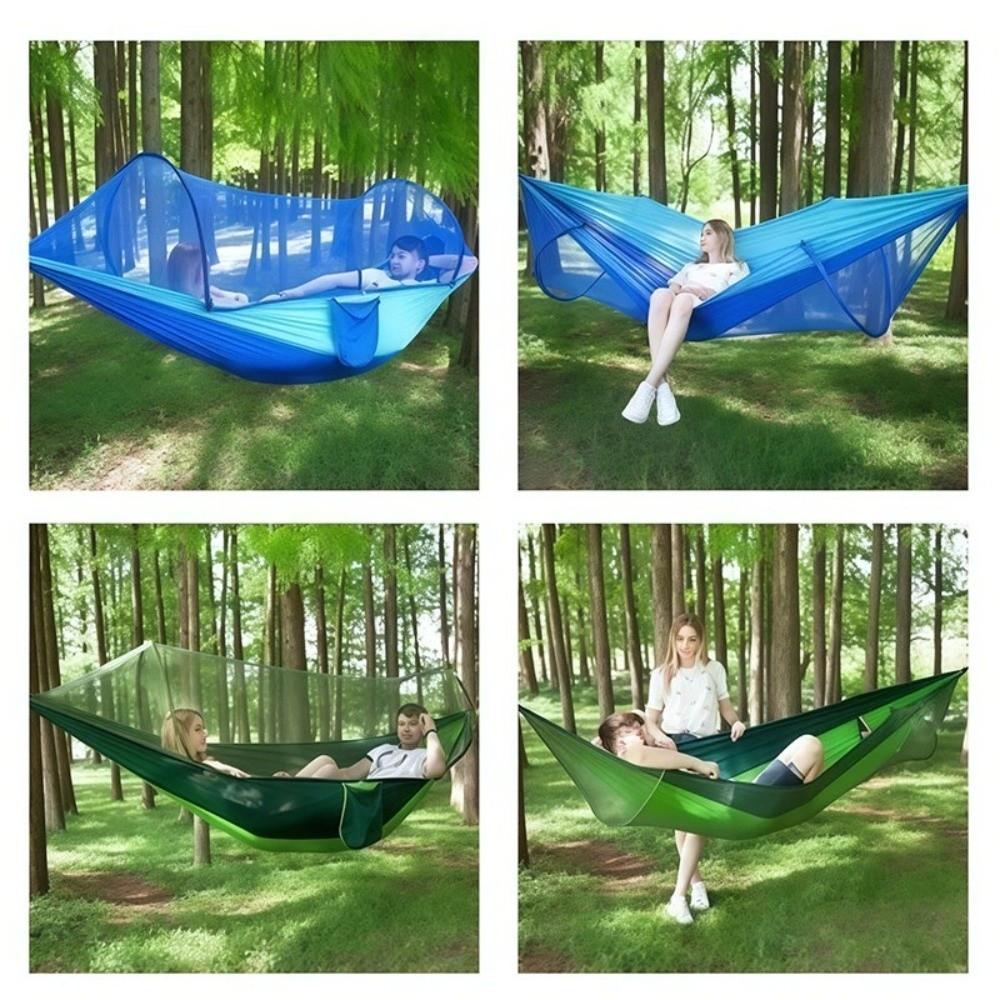 Portable Travel Hammock Foldable Storage Hiking Hammock High Quality Outdoor Hammock  Outdoor Use