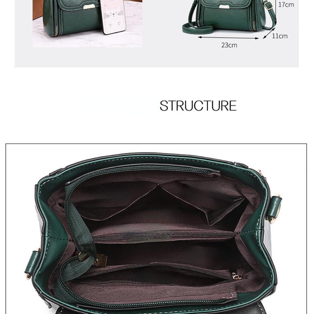 Damen-Umhängetasche, kleine Tasche, tragbare kleine quadratische Tasche für Damen, Retro-Damentasche, Messenger-Tasche