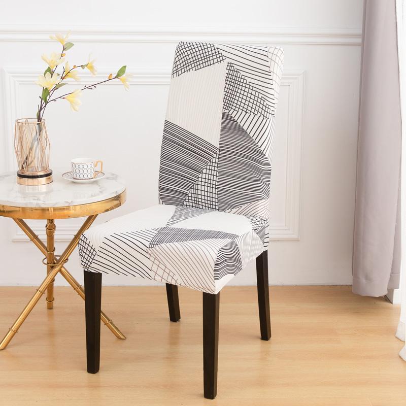 LANMOLIFEChair Cover Printed Dining Chair Covers Stretchable Washable Kitchen Chair Covers Suitable for Banquet Party Decoration