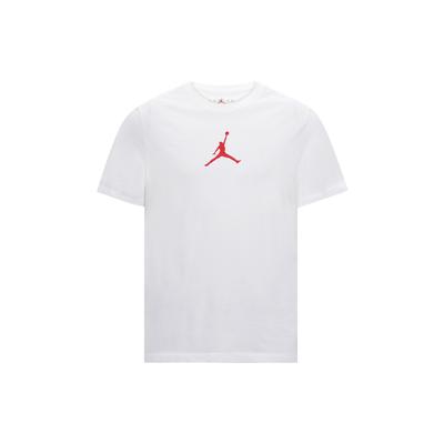 Jumpman Logo Casual Sports Crew Neck Short Sleeve T-Shirt Men Tops White Gym-Red CW5191-101