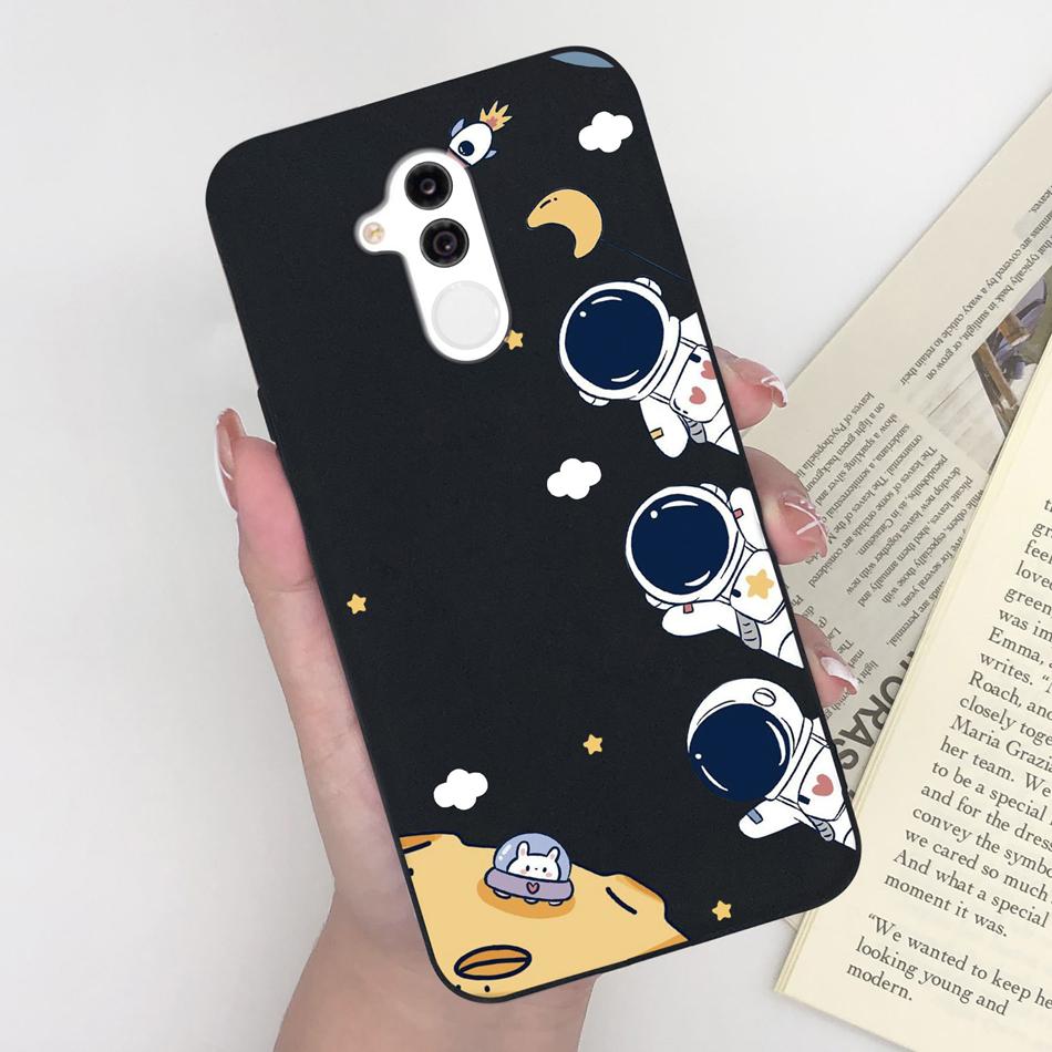 Case For Huawei Mate 20 Lite Cute Astronaut Soft Matte Silicone Bumper For Huawei Mate 20lite Phone Back Cover Coque Bumper Capa