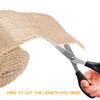 2M Jute Burlap Ribbon Roll Natural Color For Christmas Wedding Decoration Craft Diy Eco Friendly Fabric Strip Handicraft Sewing