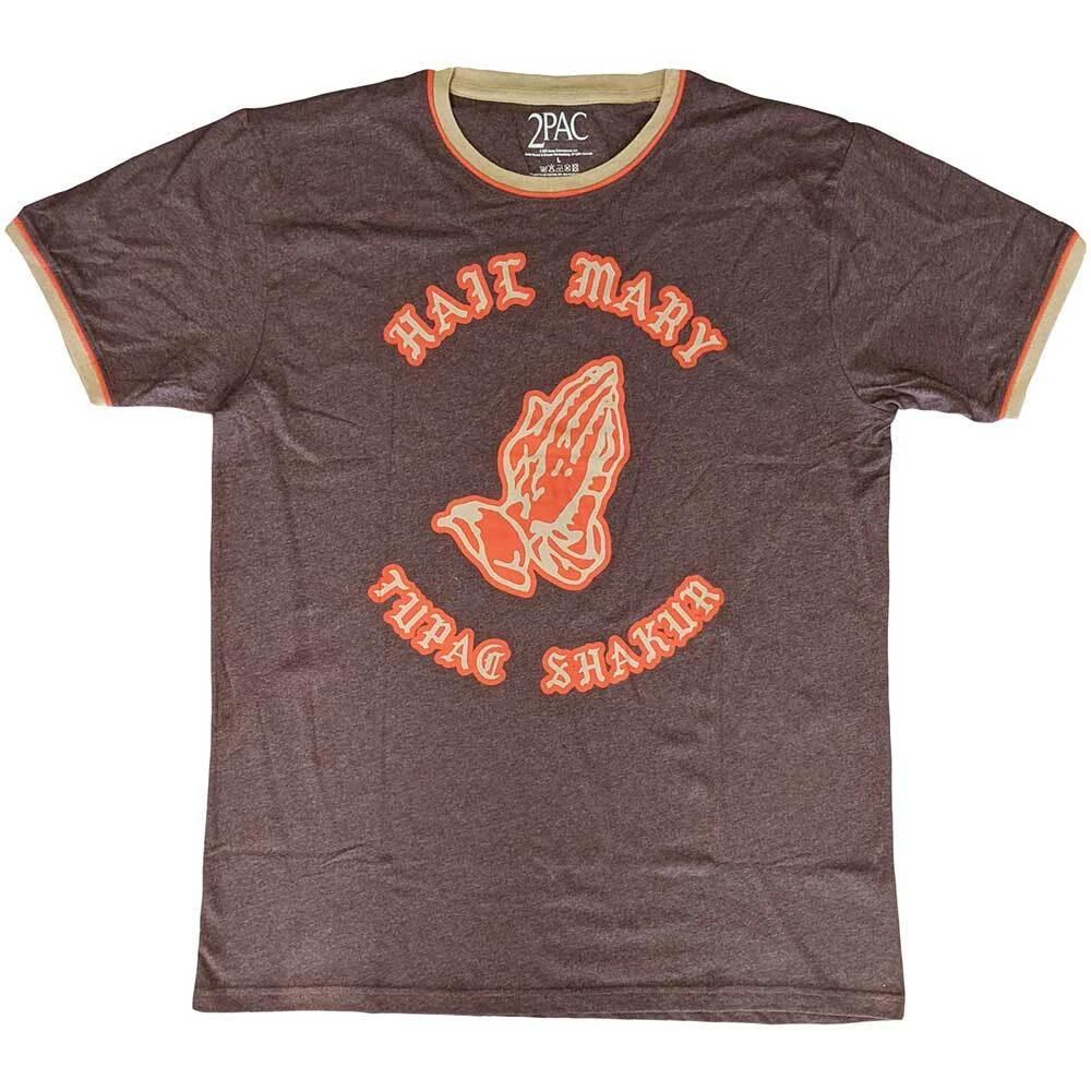 Tupac Unisex Ringer T-Shirt: Hail Mary (Large) S