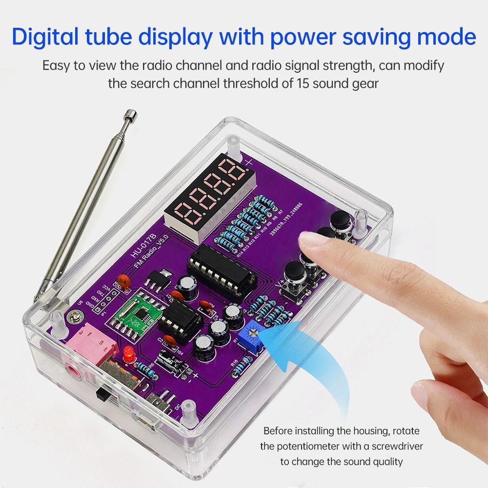 Adjustable Frequency DIY FM Radio Electronic Kit FM Radio Soldering Assembly Teaching Experiment