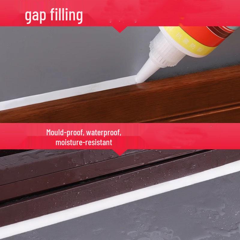 Beauty Edge & Skirting Board Water-Based Caulk for Seam Filling and Gap Sealing, Same Color Paste