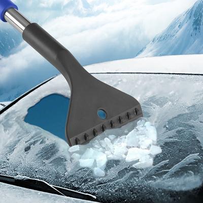2 In 1 Snow Scraper with Large Brush Head Extendable Ice Scraper Snow Brush Portable Auto Scraper Snow Brush