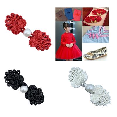 Prasíčko Čínský Cheongsam Uzávěr na knoflíky uzlíky Stužka Zapínání Kostým Tang košile Oblek DIY Šicí potřeby