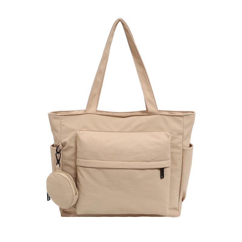 Japanese and Korean Large-capacity Tote Bag Women's Fashion Commute To Work and Class Shoulder Bag Canvas Bag Messenger Bag Underarm Bag