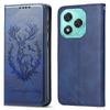 For Honor 400 Lite Stand Case Lucky Deer Imprinted Magnetic Closure Leather Wallet Phone Cover