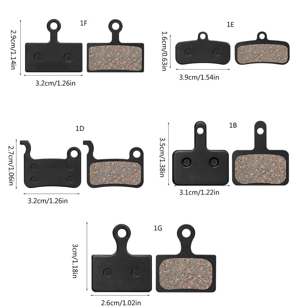 10Pair SemiMetallic Bicycles Bikes Disc Brake Pad Low Noise Mountain Bikes Brake Pad Quiet Cyclings Brake Pad