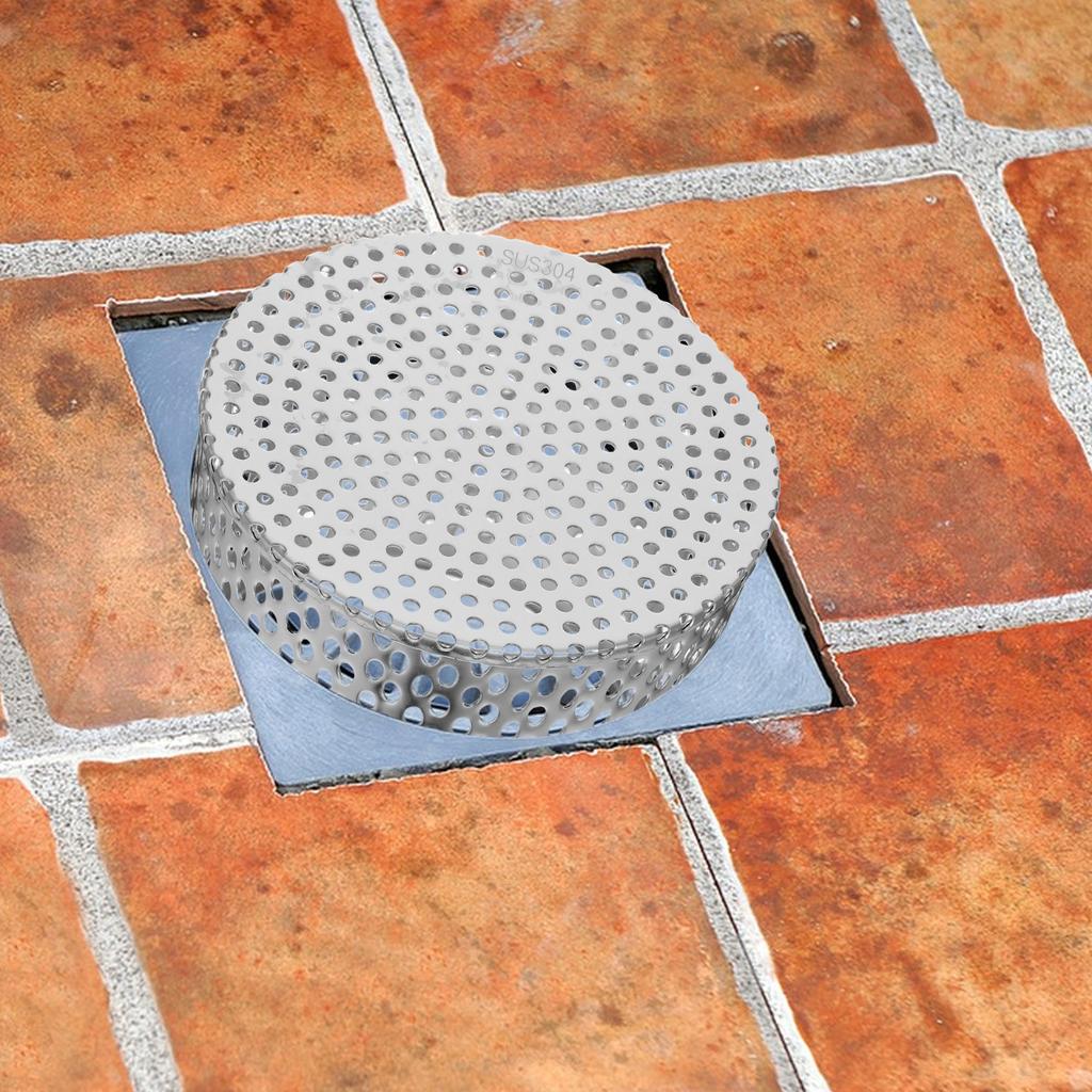 Stainless Steel Dome Floor Drain Cover 180mm Drain Filter Anti-Blocking Gutter Guard Outdoor Drainage