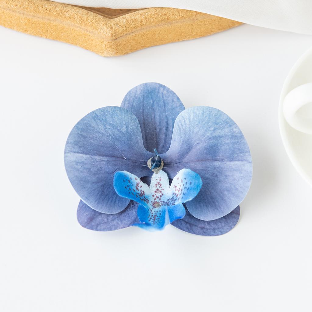 Phalaenopsis Simulation Flower Companion Gift 3D Printing Film High Quality Flower Head Decoration Sweet Headdress Shooting Props Fake Flowers