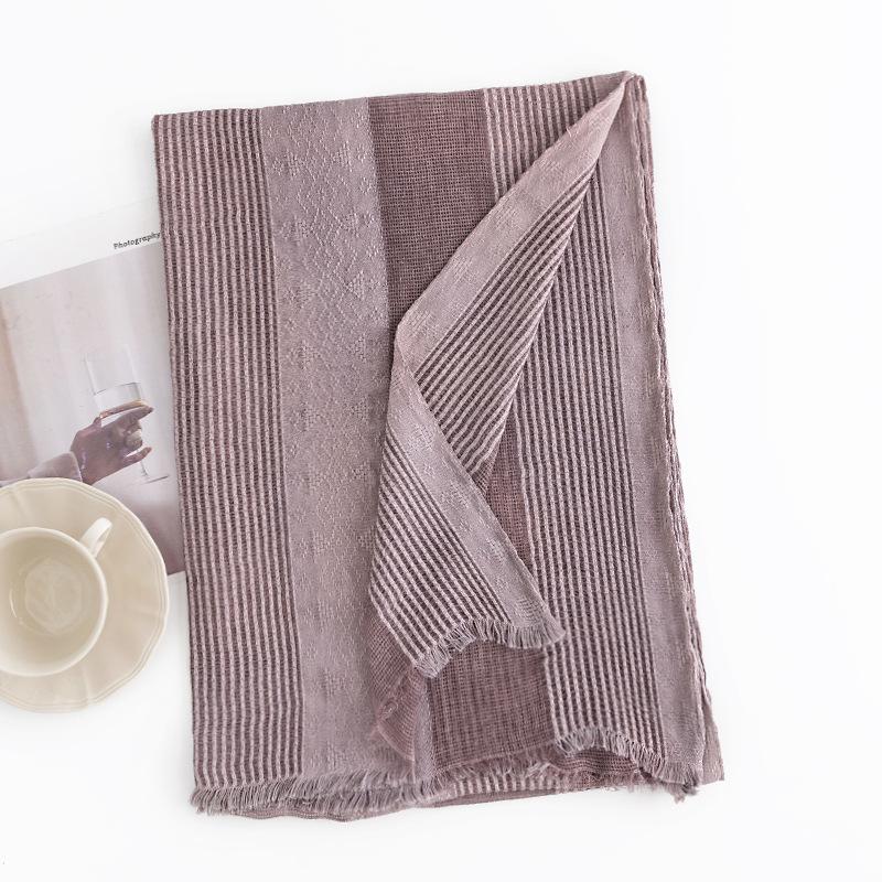 Ethnic Style Imitation Cashmere Scarf Literary Retro Scarf Women's Simple Temperament Shawl Neck Protector Scarf
