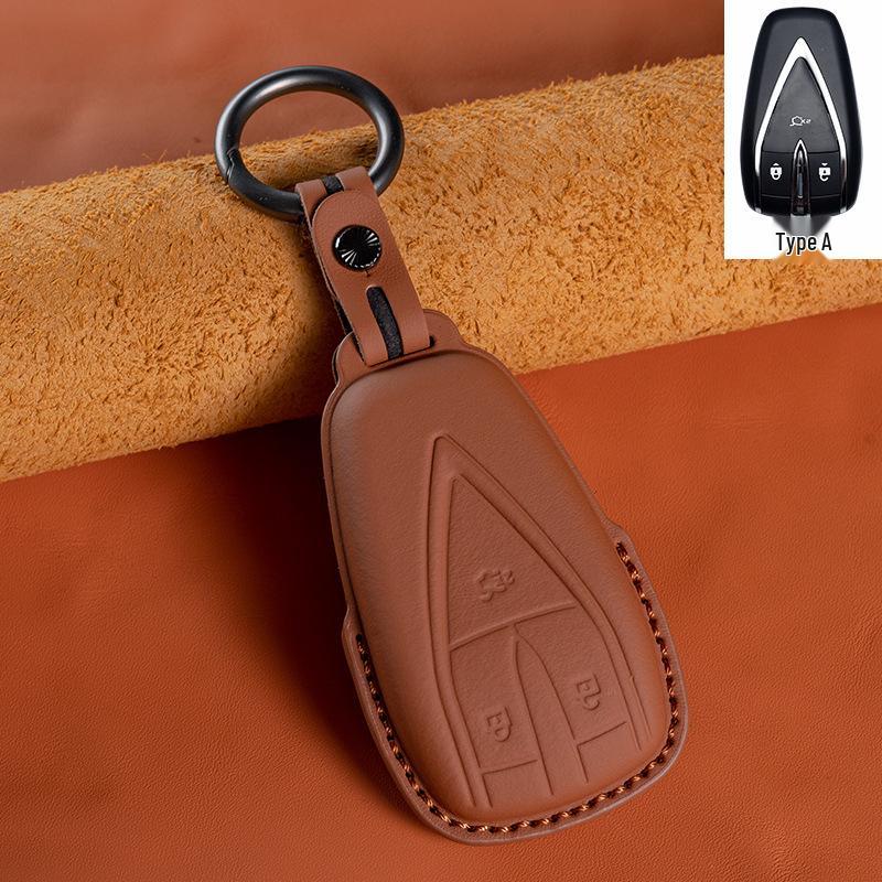 Changan Genuine Leather Key Case for EADO, CS75, CS35, CS55PLUS, Oshan X5/X7, UNI