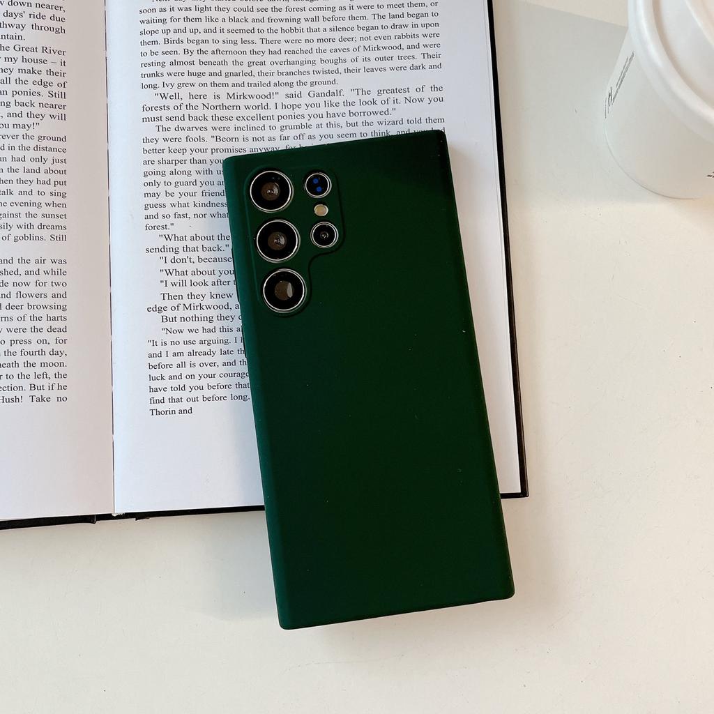 Liquid Silicone Suitable for Samsung S25 Ultra Skin Feeling Simple Mobile Phone Case Samsung S24 Ultra Solid Color Anti Fall Case