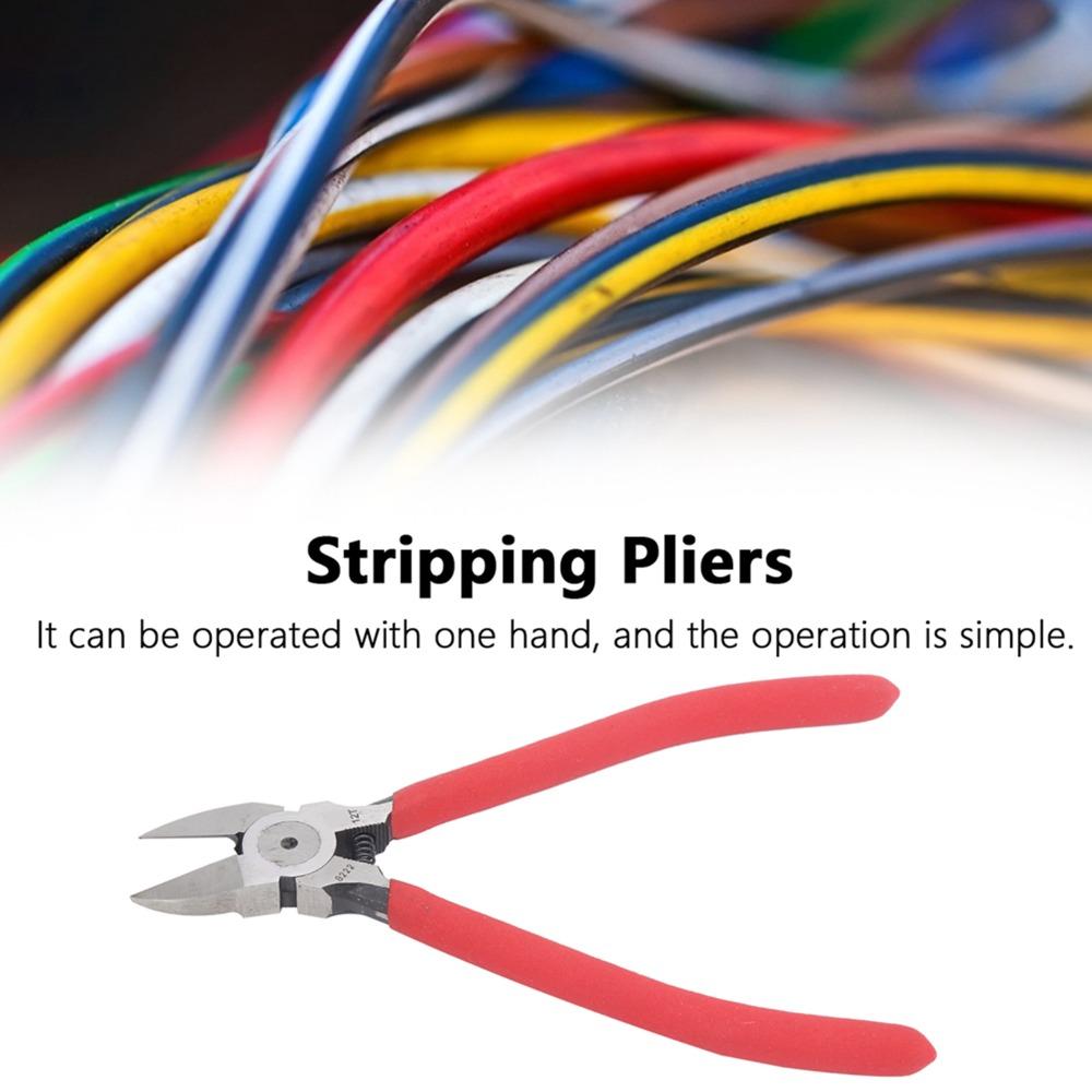 Carbon Steel Wire Stripper Clean Cut Professional Industrial Supplies Diagonal Pliers  Crafting