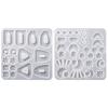 Multipurpose Earrings Resin Molds Pendant Eardrops Silicone Moulds for DIY Epoxy Resin Ornament Friend Lover Gifts