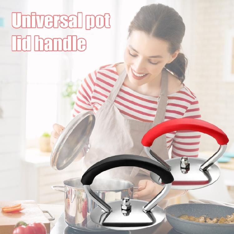 2 Piece Practical Kitchen Lid Handle Replacement Accessory Stainless Steel Durability Feature User Friendly Grip