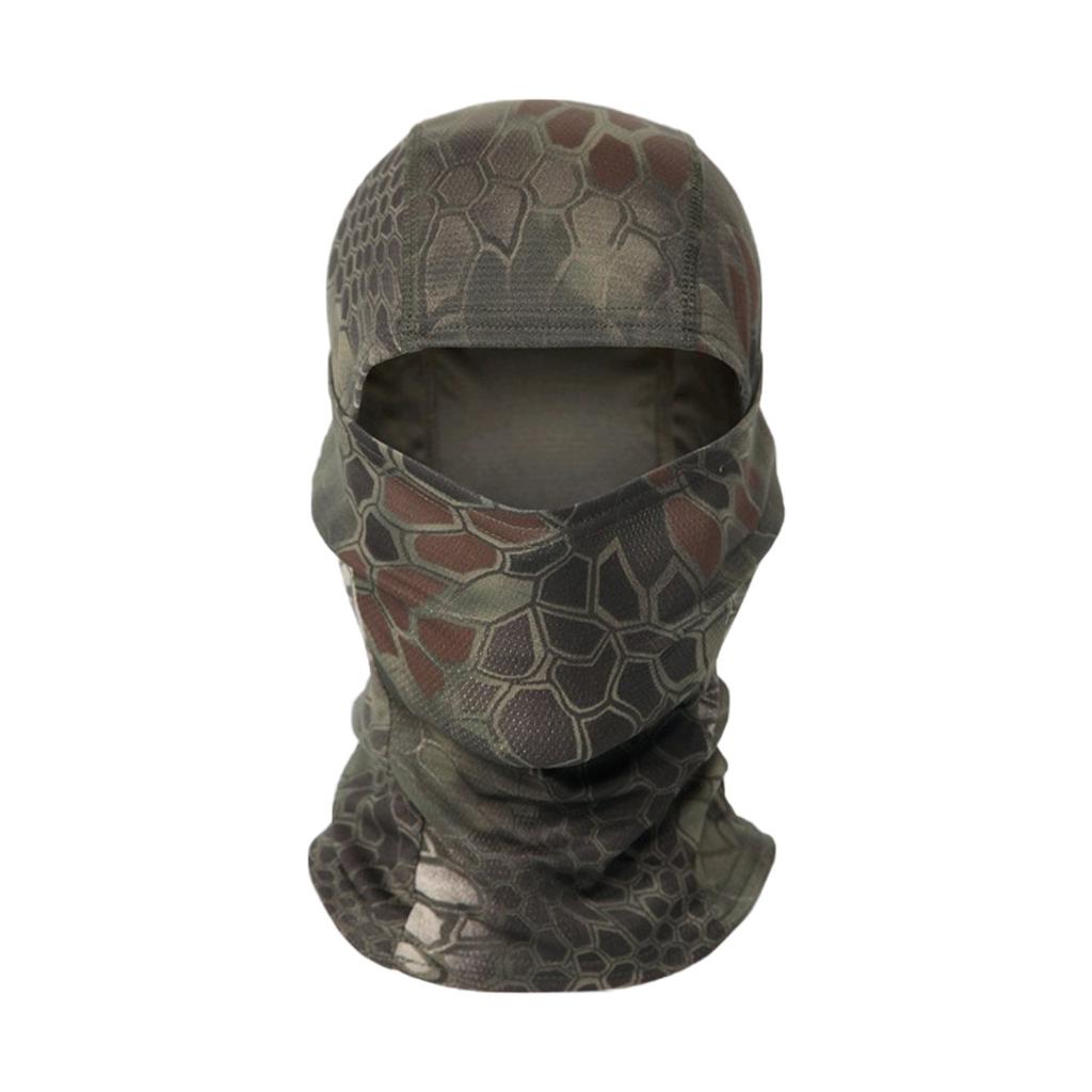 Multicam Camouflage Taktische Sturmhaube, Vollgesichtsbedeckung Schal für Radfahren, Jagd & Outdoor-Einsatz