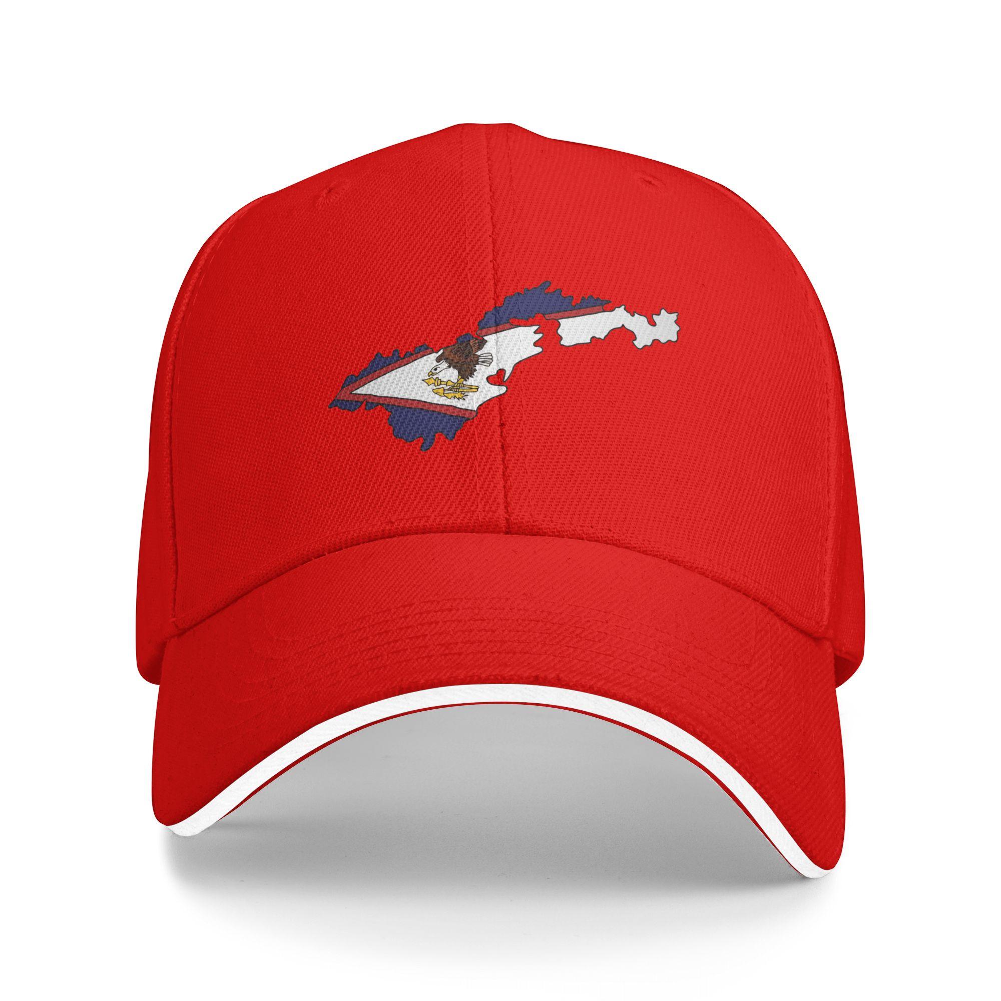 Summer Samoa Flag Design Art Baseball Cap Tennis Skate Casual Design Sun Trucker Hat Unisex Women Sunscreen Snapback Cap One Size
