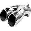 3 Inch Exhaust Tip, Universal Stainless Steel Exhaust Tailpipe Dual Tailpipe Slant For Most Cars