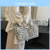 Elegant Large Capacity Leopard Print Tote Bag For Women Trendy Summer Shoulder Bag