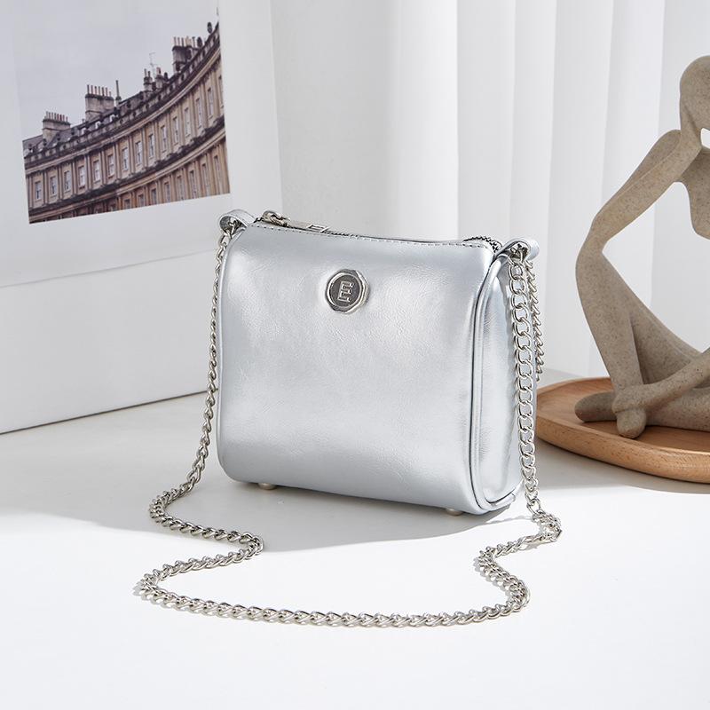 Fashionable Trendy and Elegant Small Square Bag - Boston Single-shoulder Chain Crossbody Bag