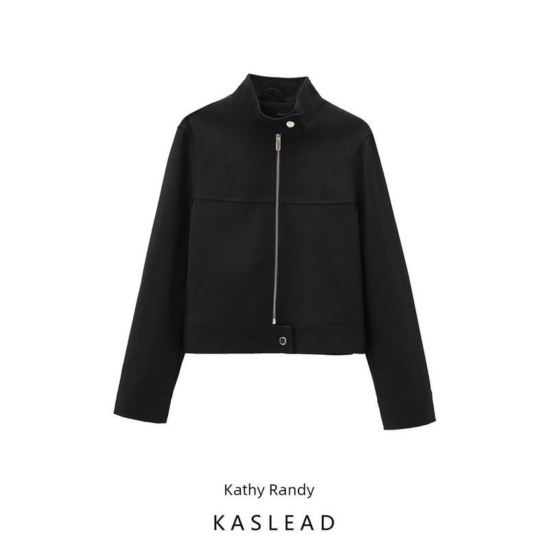 Kaslead New Arrival Women's Clothing Fashion Style Stylish Simple and Versatile Casual Zipper Outwear 3811280