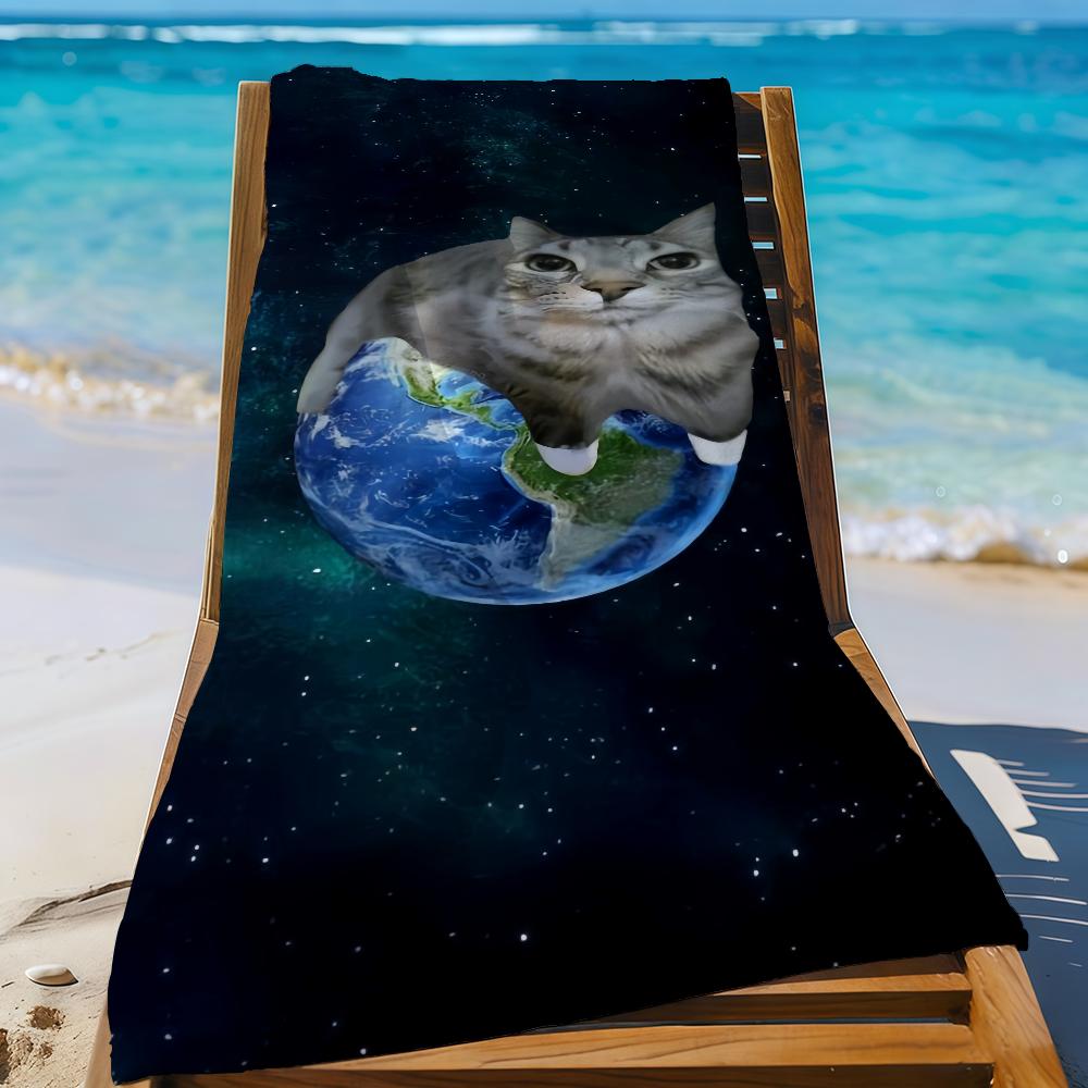 Funny Cat Meme Zazu Towel Sports Quick Dry Travel Camping Gear Sandproof Soft Light Large Beach Towel