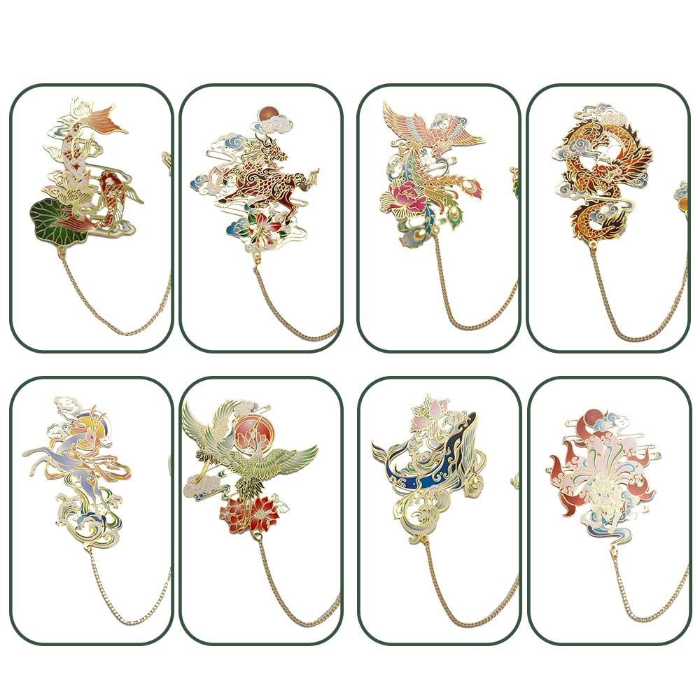 Für Lehrer Buchhalter Metall Lesezeichen Chinesischer Stil Lesezeichen Retro Buchclip Hohl Lesezeichen