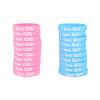 20pcs Durable Boy or Girl Gender Reveal Bracelets Team Boy Girl Wristband  Baby Shower Decoration