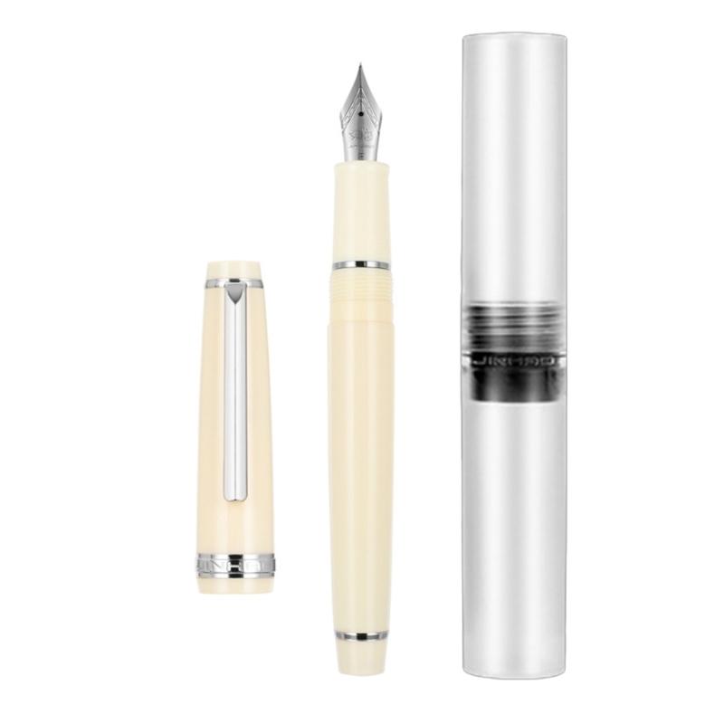 Extra-Fine Nib Fountain Pen Fine Nib Refillable Fountain Pen with Ink-Cartridges