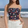 Crop Tops For Women Sexy Cami Tank Summer Tube Sleeveless Printed Camisole Shirt Vest