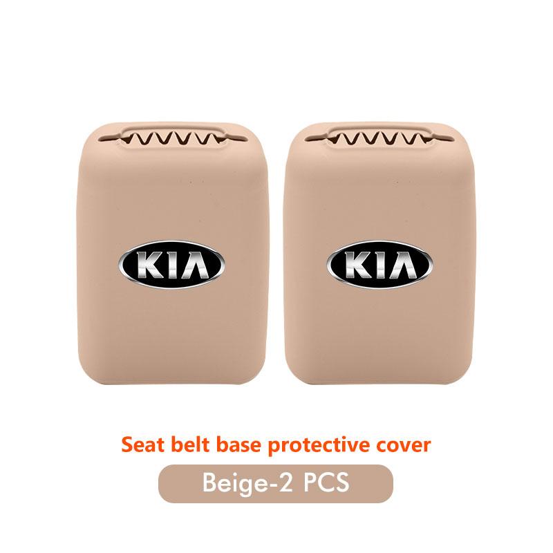 RVGH1 Car Seat Belt Protection Silicone Buckle Clip Cover For KIA Cerato Proceed Venga Stonic Picanto Sorento Stinger