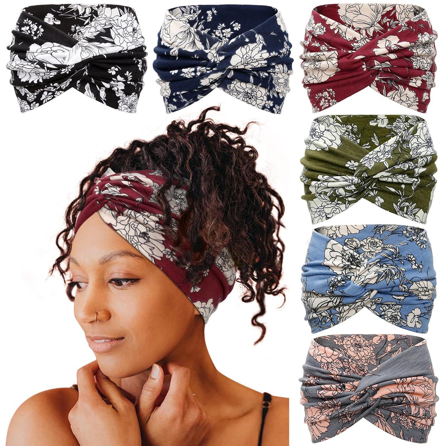 Bohemian Sweat-Absorbing Wide Yoga Headband
