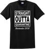 Straight Outta Quarantine Bartender 2020 Funny T-Shirt