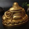 Golden Chinese Feng Shui Laughing Buddha Statues Ornaments Big Maitreya Buddha Sculpture Figurines Home Decoration Gifts