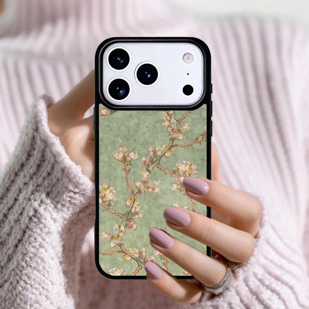 Blossoming Almond Tree Soft Phone Case For Apple iPhone 17 Air 16E 15 14 Plus 13 12 11 Pro Max Mini Funda Cover
