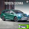 1:24-skala Toyota Sienna MPV Van Alloy Diecasts & Leksaksfordon, Metallleksaksbilsmodell med ljud och ljus Samling Barnleksak