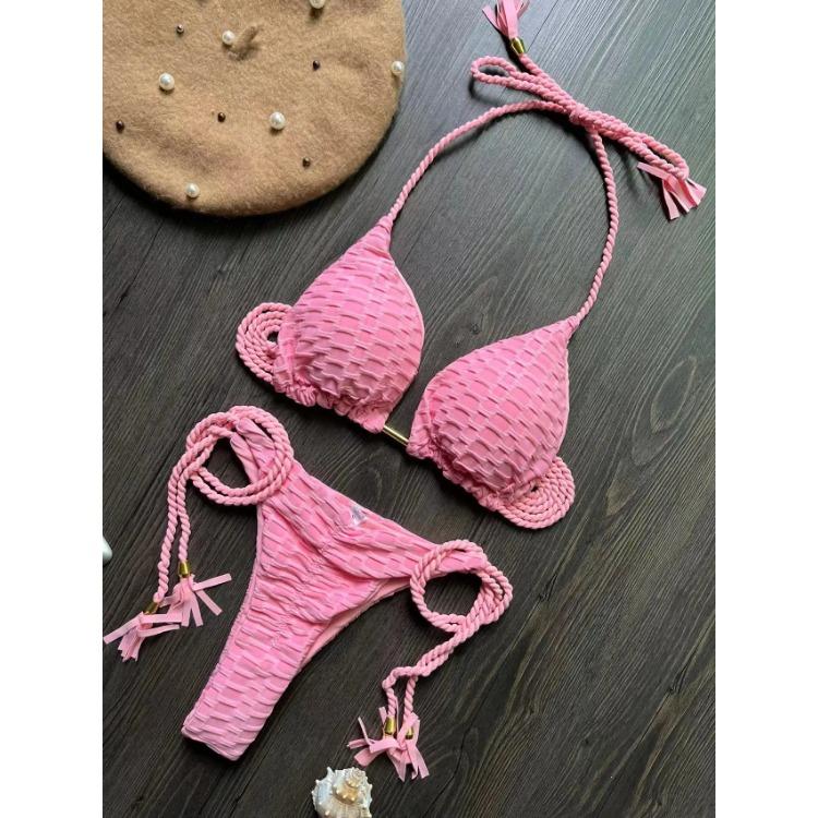 

Сексуальный комплект бикини 2024 купальник женский купальник пуш-ап стринги бразильский купальный костюм пляжная одежда бикини купальный костюм женский M