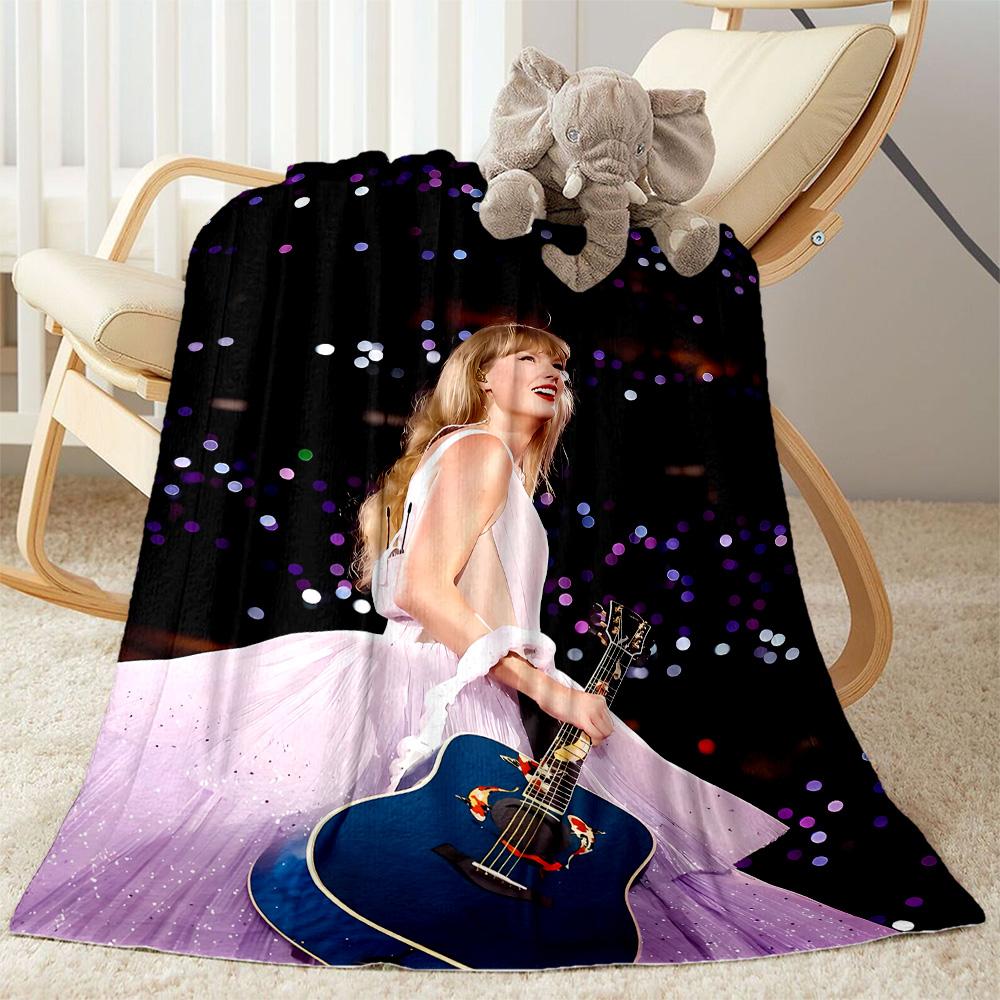Musician Performing Live Concert. Flannel Blanket-Soft and Suitable for Sofas,Beds,Offices,Travel,All Seasons,Great Gift for Holidays and Birthdays.