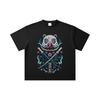 260 GSM Double Yarn 32 Count 100% Cotton Demon Slayer V97 Inosuke Print Unisex Heavy Cotton T Shirt