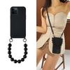INS Crossbody Lanyard Necklace Case for Samsung Galaxy S26 S24 S23 S22 Ultra S21 Plus S25 FE A56 A54 A55 Round Beads Chain Cover