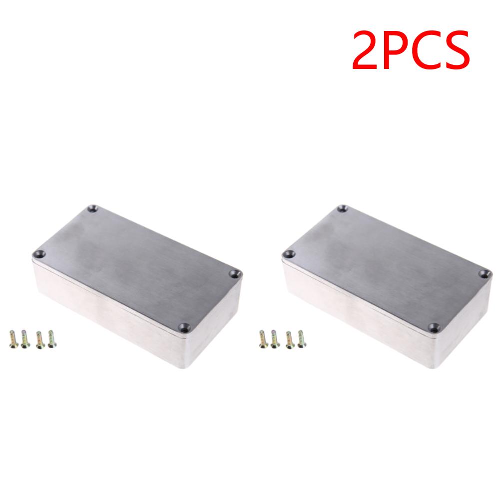 1590B Guitar Effects Enclosure with Screws Aluminum Cable Stomp Box Enclosures Replacement Guitar Accessories