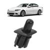 Black Car Door Lock Pin Trim, Door Lock Knob Cover Trim, Compatible with 550i 550iX 535i 535iX 528i 528iX M5 5, Enhance Interior Appearance