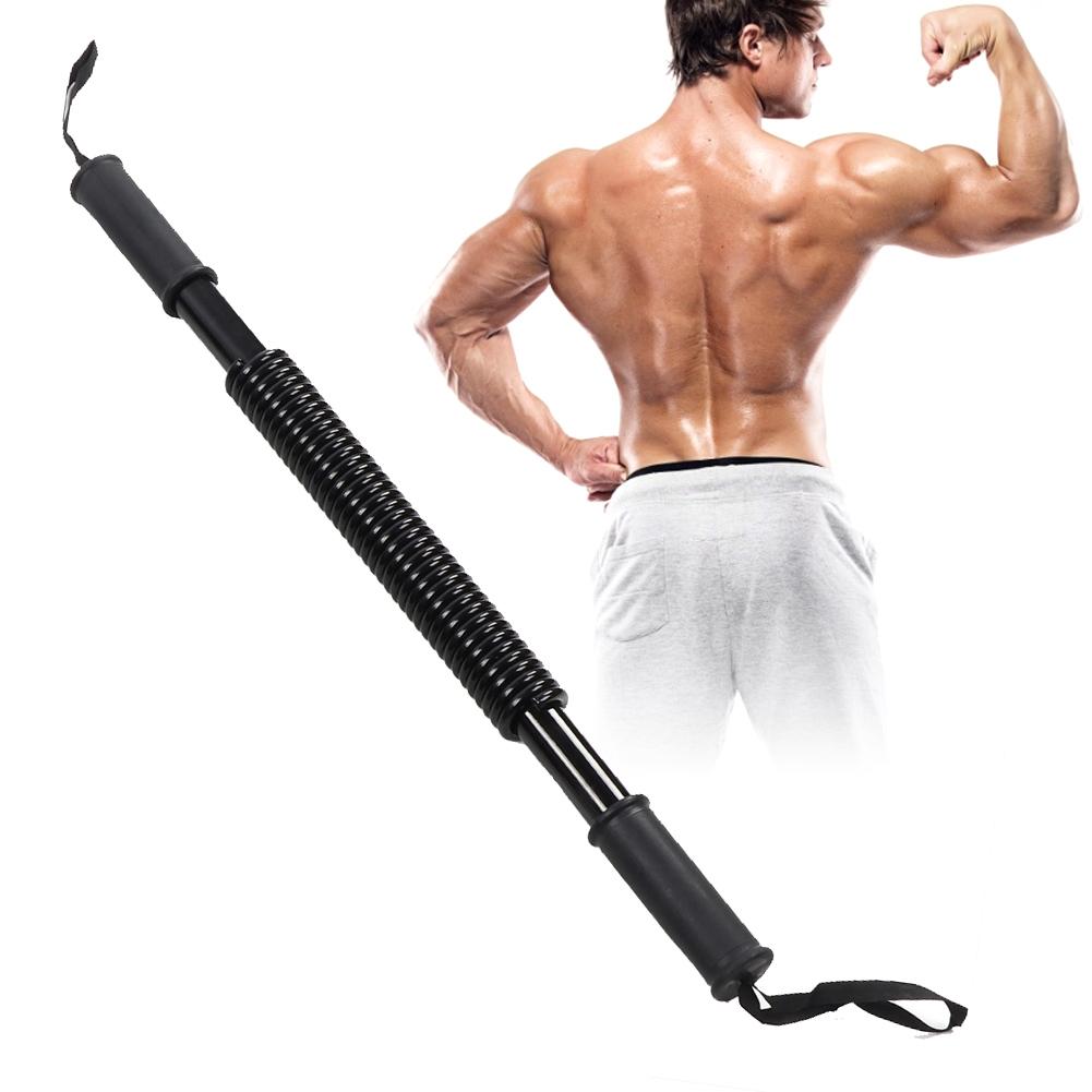 Arm Power Exerciser Spring Forearm Strength Muscle Trainer Chest Expander Gym EquipmentBlack 60KG