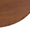 342967 vidaXL Dessus de table rond Marron foncé Ø50x1,5cm Chêne massif traité